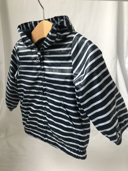 Stripe showerproof jacket by Benetton