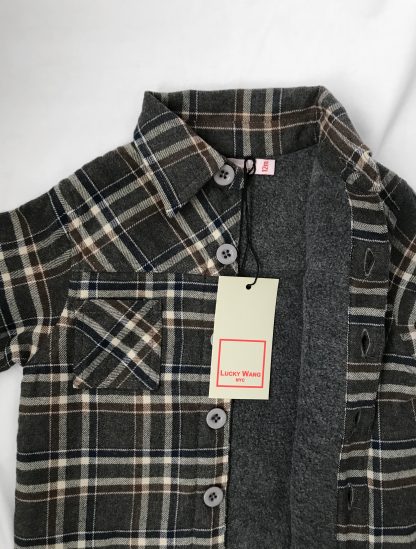Fleece lined Overshirt by Lucky Wang NYC - Image 4