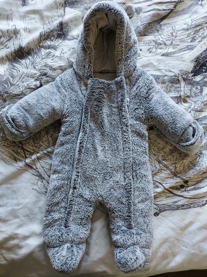 Grey Teddy Snowsuit