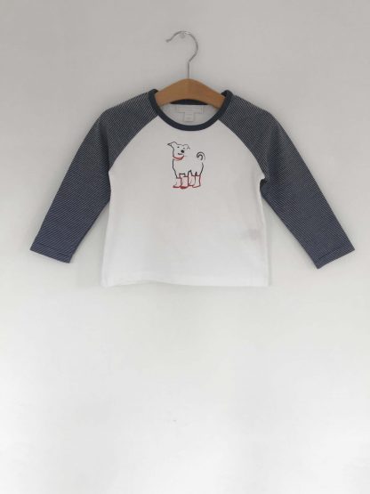 Dog in Wellies top by The Little White Company