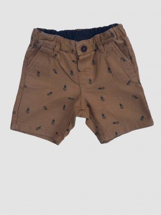 Pineapple Motif Shorts