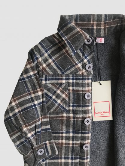 Fleece lined Overshirt by Lucky Wang NYC - Image 3
