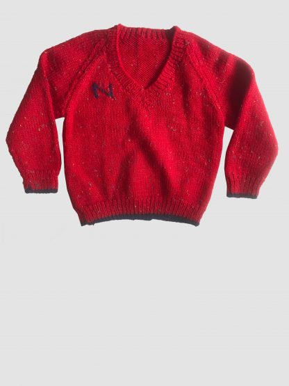 N mongrammed hand knit