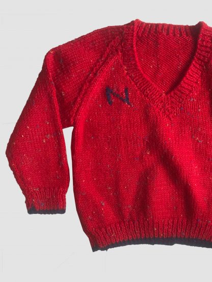 N mongrammed hand knit - Image 2
