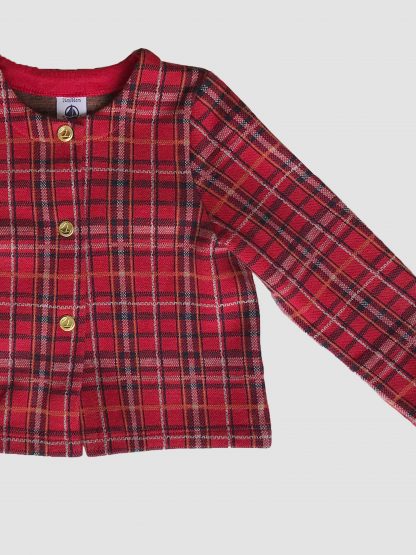 Tartan Cardigan by Petit Bateau - Image 2