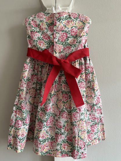 Smock Shop floral summer dress with red sash (age 2) - Image 2