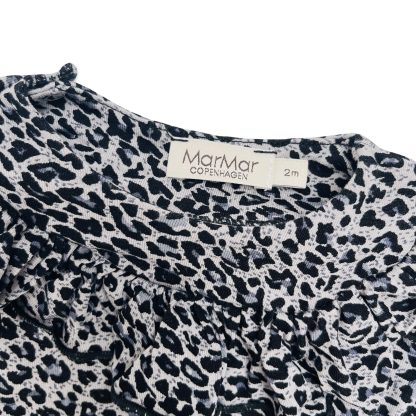 Mar Mar Copenhagen Leopard Onesie with Ruffled Collar 2M - Image 2