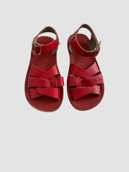 second-hand childrens saltwater sandals. Red Saltwater Sandals size 9 UK