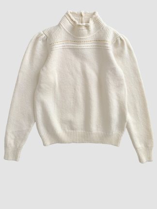Bonpoint Ruffle Neck Pullover