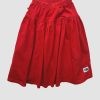 LaMAMA Red Midi Skirt 