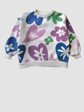 Zara Flower Hearts Sweatshirt