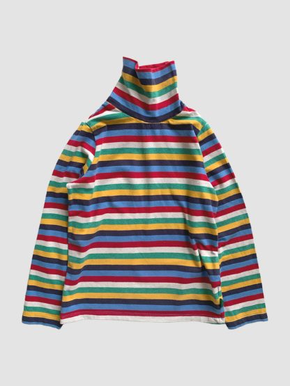 Little Bird Rainbow Stripe Roll Neck