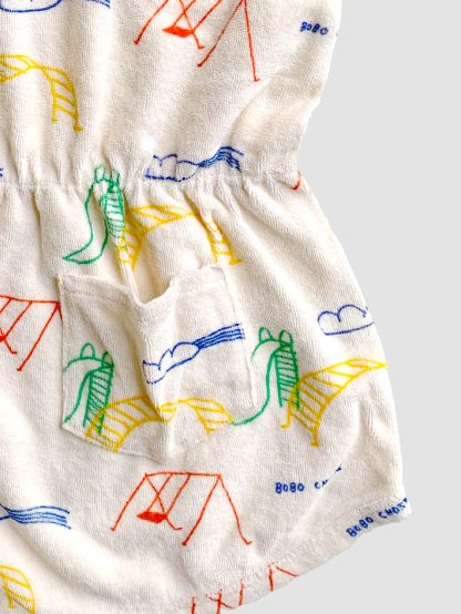 Bobo Choses Towelling Playsuit - Image 4