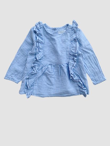 Next Blue Ruffle Shirt