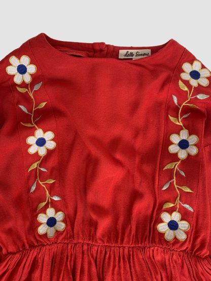 Hello Simone Flower Embroidery Dress - Image 2