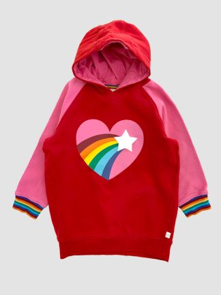 Little Bird Rainbow Heart Hoody