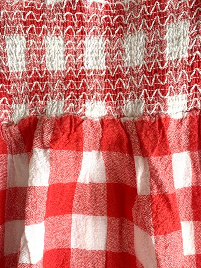 Little Bird Red Check Summer Dress - Image 2