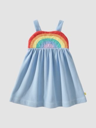 Little Bird Terry Cloth Rainbow Dress
