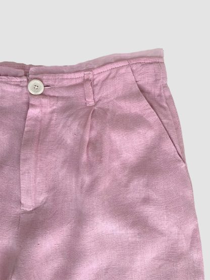 Zara Pink Linen Trouser - Image 2