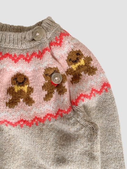 Mini Boden Gingerbread Jumper - Image 2