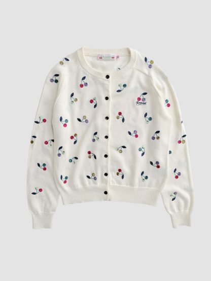 Bonpoint Cherry Cardigan