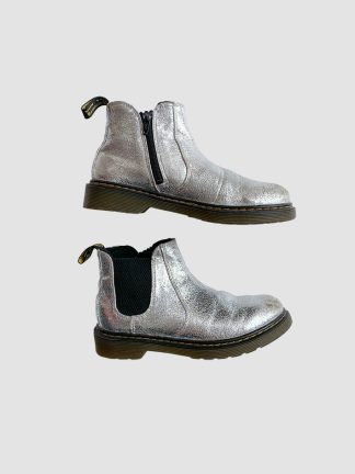 Dr Martens Silver Chelsea Boots 2UK