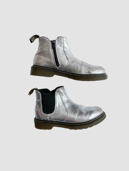 Dr Martens Silver Chelsea Boots 2UK