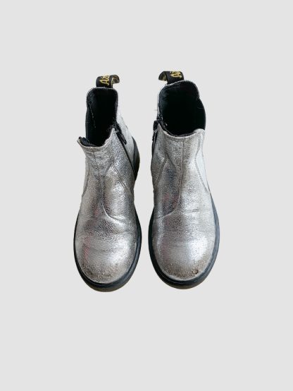 Dr Martens Silver Chelsea Boots 2UK - Image 2