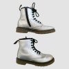 Dr Martens Silver Lace Boots 1UK