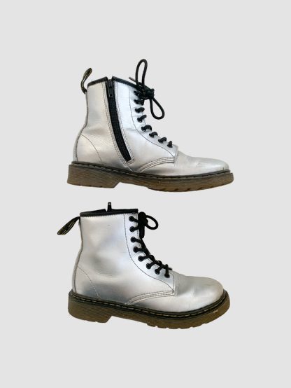 Dr Martens Silver Lace Boots 1UK