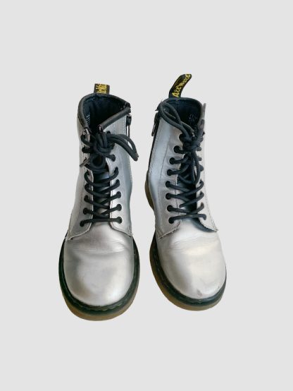 Dr Martens Silver Lace Boots 1UK - Image 2