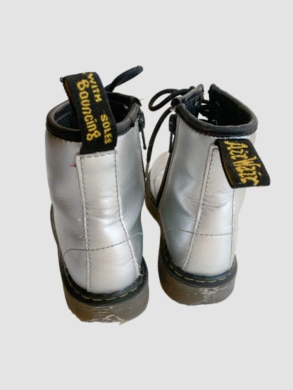Dr Martens Silver Lace Boots 1UK - Image 4