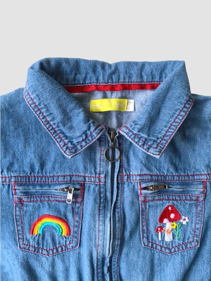 Little Bird Denim Jumpsuit - Image 2