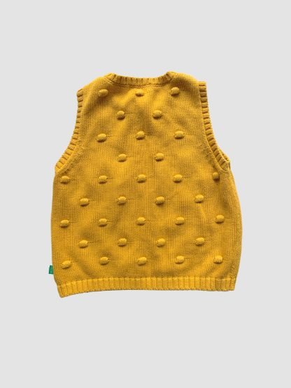 Little Bird Knitted Popcorn Waistcoat - Image 3