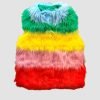 Mini Boden Rainbow Fur Gilet