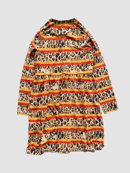Mini Rodini Leopard and Stripe Dress - Image 3