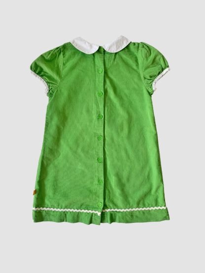 Little Bird Green Corduroy Rik Rac Dress - Image 4