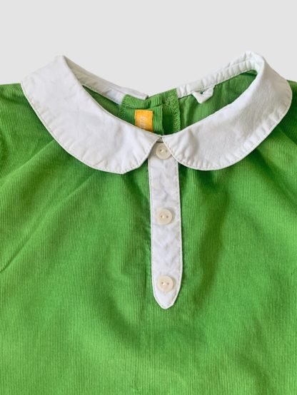 Little Bird Green Corduroy Rik Rac Dress - Image 3