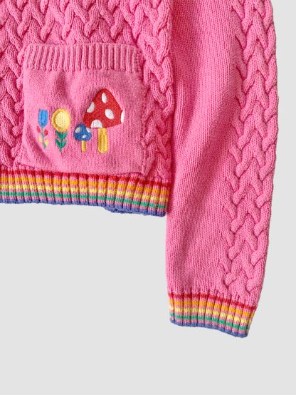 Little Bird Woodland Cable Knit Cardigan - Image 3