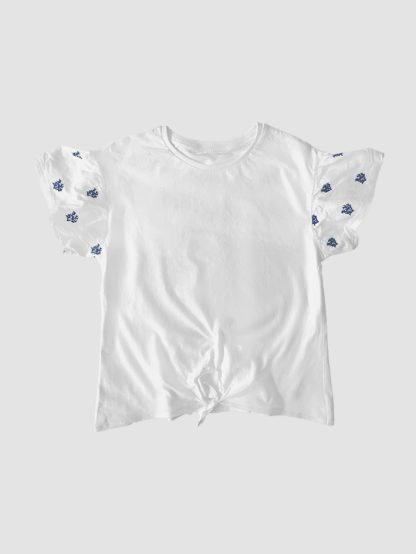 Mango Ruffle Tshirt