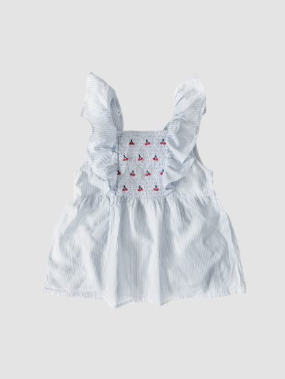 Sfera Cherries Ruffle Top